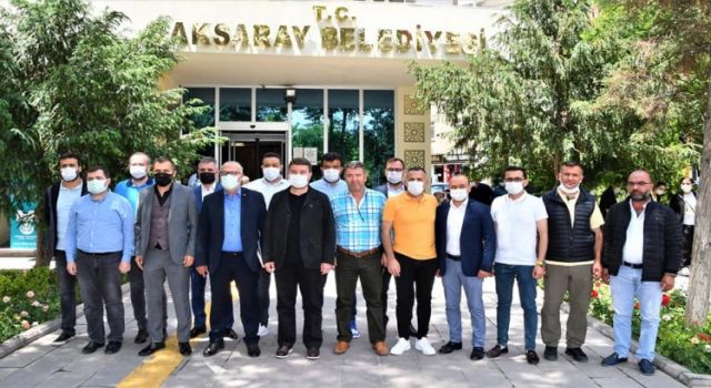 Aksaray Belediye Spor'un Yeni Yönetim Kurulundan Başkan Dinçer'e Ziyaret