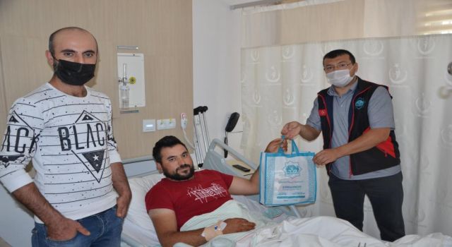 Aksaray Belediyesinden Hastalara Bakım Seti