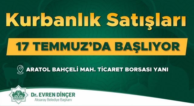 Aksaray Belediyesi Kurban Kesim Yerlerini Belirledi