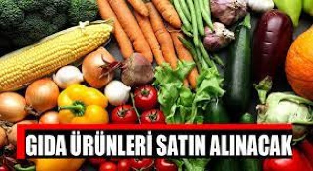 Gıda Ürünleri Satın Alınacak