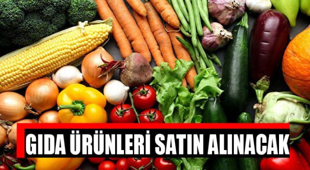 Gıda ürünleri alınacak
