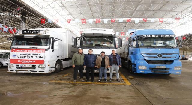 AKSARAY BELEDİYESİ DEPREMZEDELER İÇİN SEFERBER OLDU