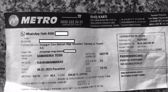 Depremzede Yakınlarına Bilet Fırsatçılığı