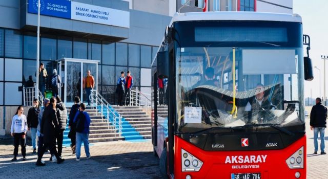 KYK Yurtlarında Kalan Depremzelere Aksaray Belediyesinden Ücretsiz Servis