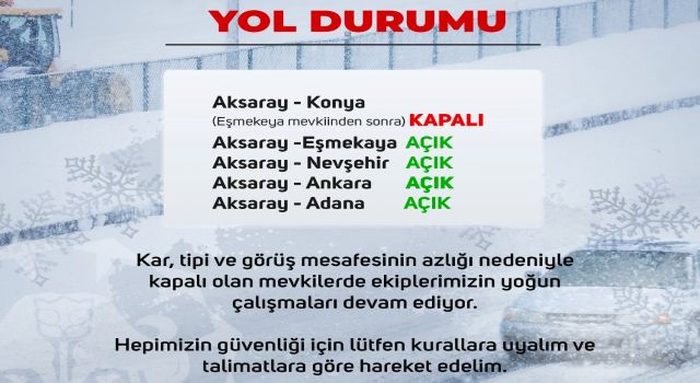 Valilikten Ulaşım Uyarısı