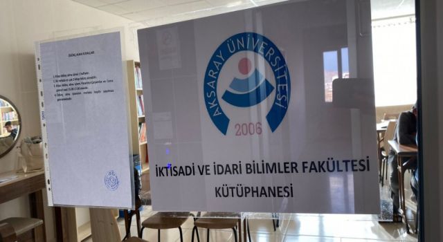 ASÜ İİBF DEPREMZEDELER İÇİN KÜTÜPHANE KURDU