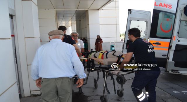 Asansör halatının kopması sonucu düşen bir kişi yaralandı