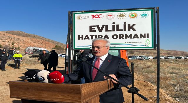 Evlilik Hatıra Ormanı’na İlk Fidanlar Dikildi