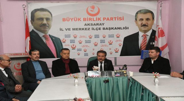 Büyük Birlik Partisi İl Başkanı Yaşar Ar “Seçimlerde Belediye Başkanımız Evren Dinçer’i Destekliyoruz”