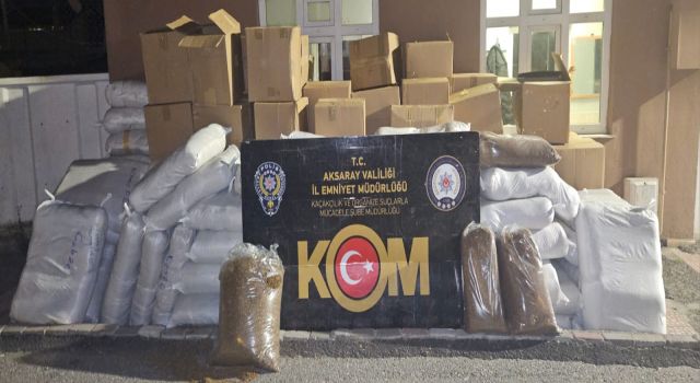 KOM Ekipleri 2 Ton 840 Kilo Tütün Ele Geçirdi