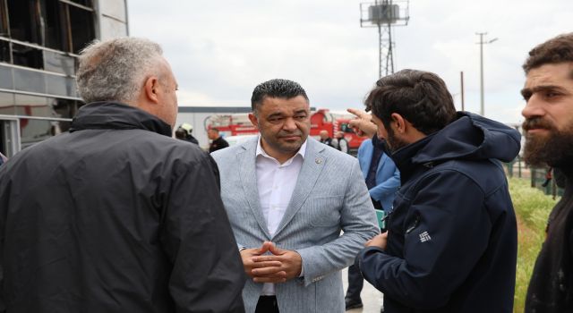 ATSO Başkanı Koçaş Yangın Meydana Gelen Fabrikayı Ziyaret Ederek Bilgi Aldı