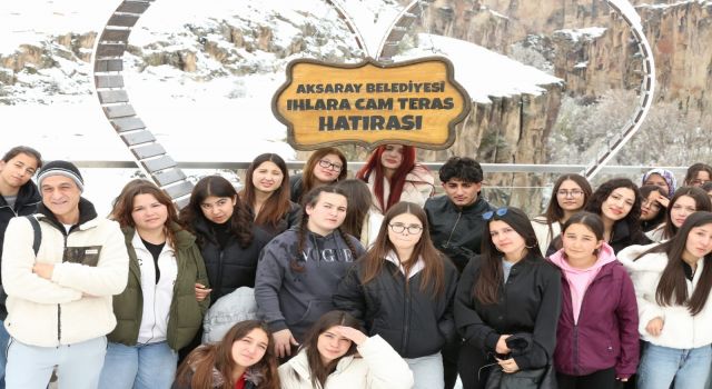Antalyalı Öğrenciler Ihlara’da Karla Buluştu