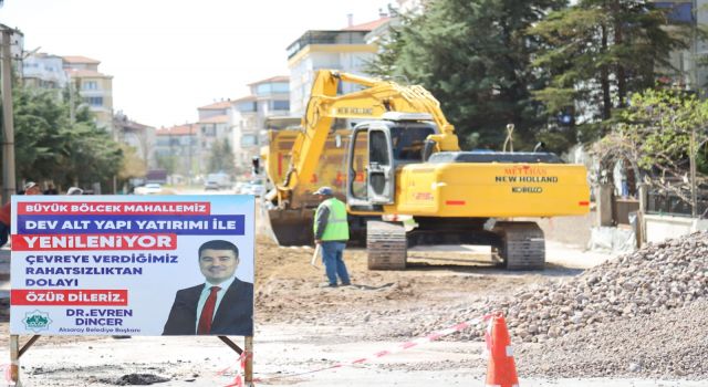 Büyük Bölcek Caddesinin Altyapı ve Üstyapısı Yenileniyor