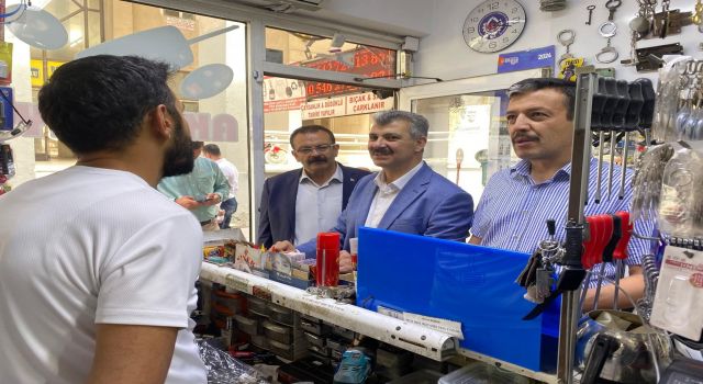 AK Parti Aksaray Teşkilatından Hastalara Moral, Esnafa Destek Ziyareti