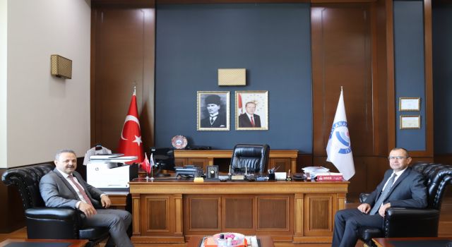 İdare Mahkemesi Başkanı Camgöz’den ASÜ Rektörü Arıbaş’a veda ziyareti