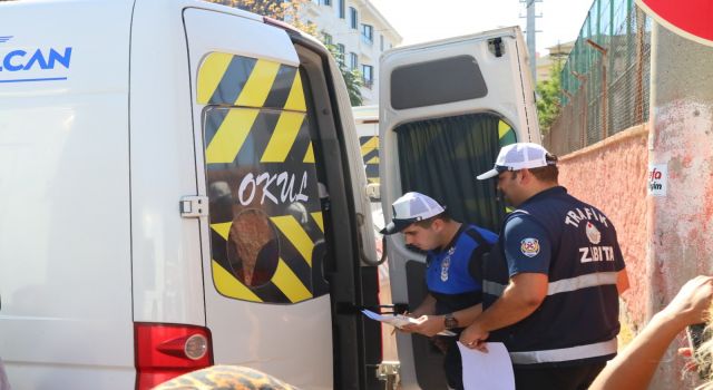 Aksaray Belediyesi Zabıta Ekiplerinden Okul Servislerine Sıkı Denetim
