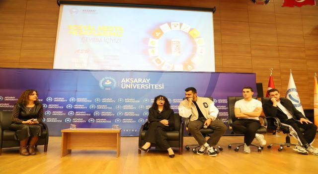 Aksaray Üniversitesi’nin ev sahipliğinde BKM Çok Güzel Hareketler Oyuncusu Tuğba Yılmaz Öğrencilerle Buluştu