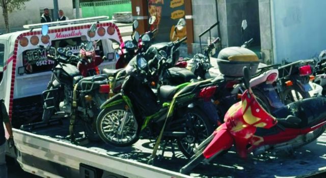 Eskil ve Sultanhanı'nda Çok Sayıda Motosiklet Trafikten Men Edildi