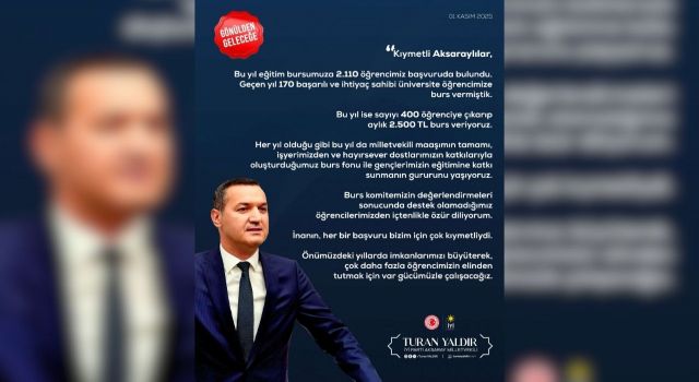 400 Öğrenciye Her Ay 1 Milyonluk Burs