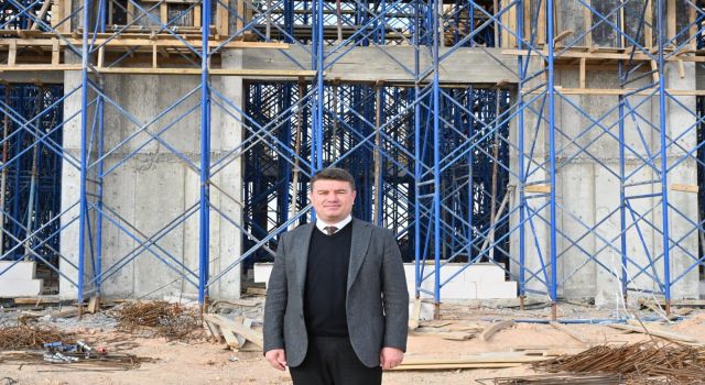 Belediyenin Yeni Eğitim Yatırımı Cumhuriyet Bulvarında Yükseliyor