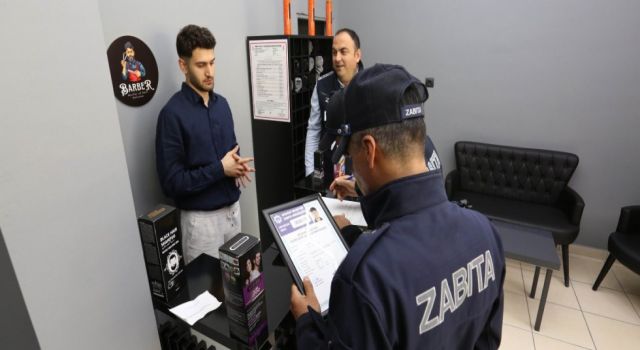 Zabıtadan Berber ve Kuaförlere Sıkı Denetim