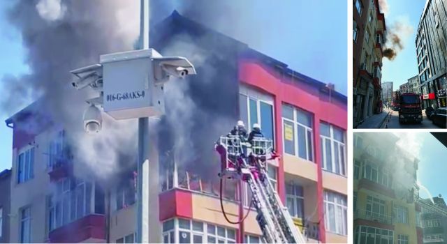 İş Merkezinde Yangın Paniği