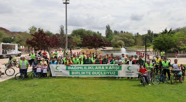 Aksaray'da Pedallar Bağımlılıkla Mücadele İçin Döndü