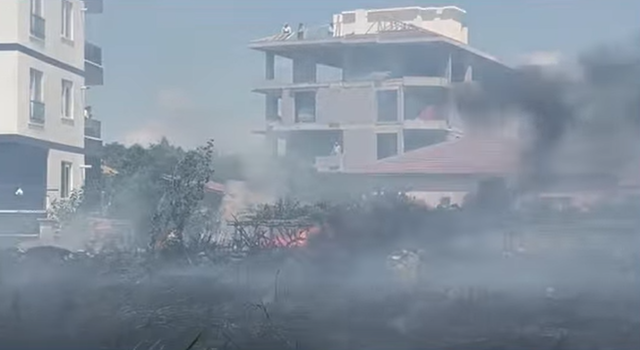 Çöp Yangını Faciaya Neden Olmadan Söndürüldü