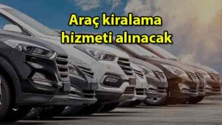 Araç Kiralama Hizmeti Alınacak