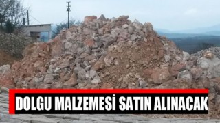 Dolgu Malzemesi Satın Alınacak