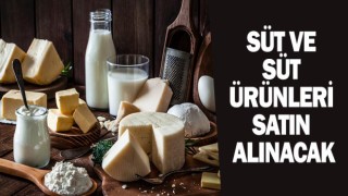 Süt ve Süt Ürünleri Satın Alınacak
