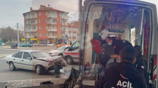 Eski Sanayi Kavşağında Kaza 1 Yaralı