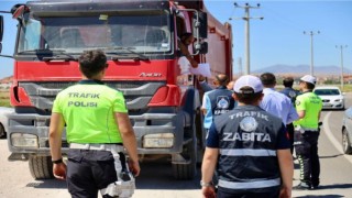 Belediye ve Polis Ekipleri Tonaj Kontrolü İçin Sahada