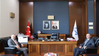 İdare Mahkemesi Başkanı Camgöz’den ASÜ Rektörü Arıbaş’a veda ziyareti