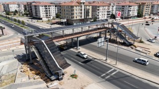 Gazzeli Şehitler Yaya Üst Geçidi Projesinde Sona Gelindi