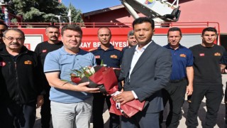 Başkan Dinçer, İtfaiye Müdürlüğünü Ziyaret Etti