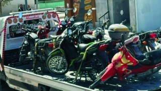 Eskil ve Sultanhanı'nda Çok Sayıda Motosiklet Trafikten Men Edildi