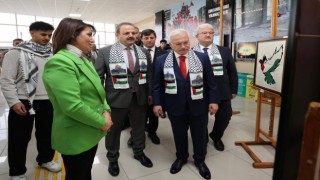 Aksaray Üniversitesinde Filistin Halkına Destek İçin “Tuz Olmak” Konulu Sergi Açıldı