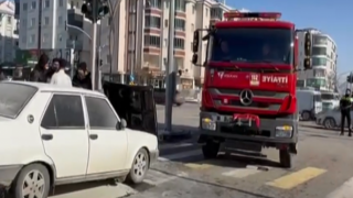 Seyir Halindeki Araç Alev Aldı