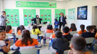 Timur Sarrafoğlu İlkokulu Öğrencileri Toplama Ayırma Tesisinde Geri Dönüşüm Sürecini Yerinde Gördü