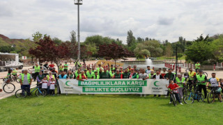 Aksaray'da Pedallar Bağımlılıkla Mücadele İçin Döndü