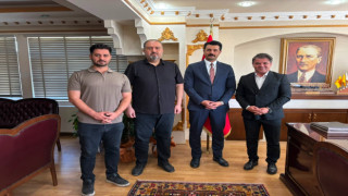 Gazetecilerden Ortaköy Kaymakamı Bek’e Nezaket Ziyareti