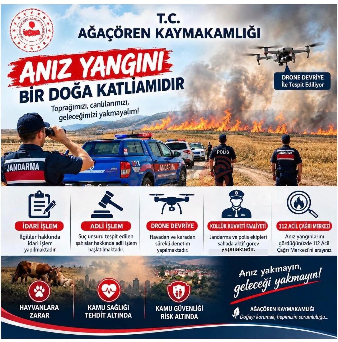 Yetkililerden Anız Yakanlara Karşı Uyarı!