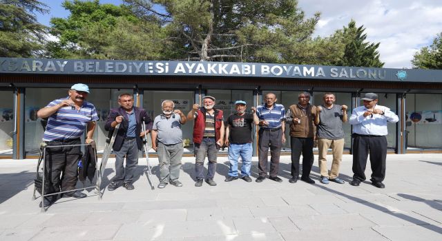 Aksaray Belediyesi Ayakkabı Boyama Salonu Hizmete Açıldı