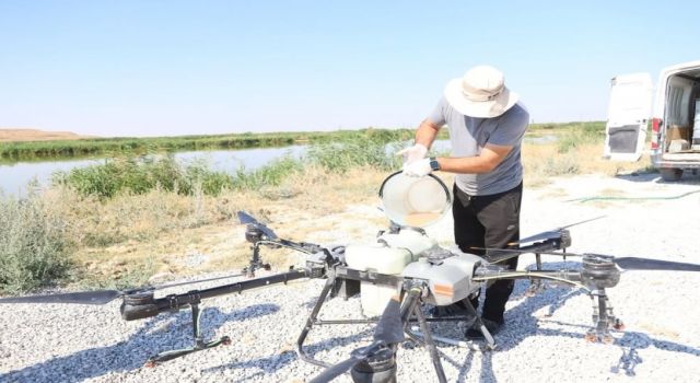 Drone Destekli İlaçlamalar Sürüyor