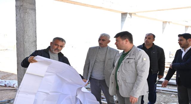 Başkan Dinçer Yeni Şehir Mezarlığı Külliye Projesinde Çalışmaları Yerinde İnceledi