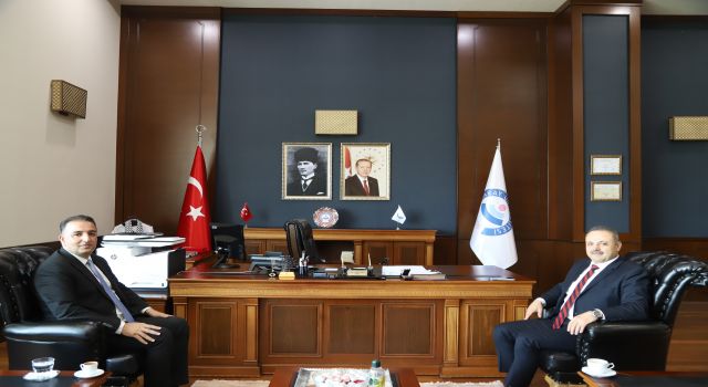 İŞKUR İl Müdürü Akkuş’tan Rektör Arıbaş’a Veda Ziyareti