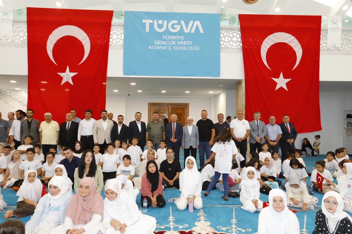 TÜGVA Aksaray Yaz Okulu Kapanış Programı Hz. Ali Şifa Camii’nde Gerçekleştirildi