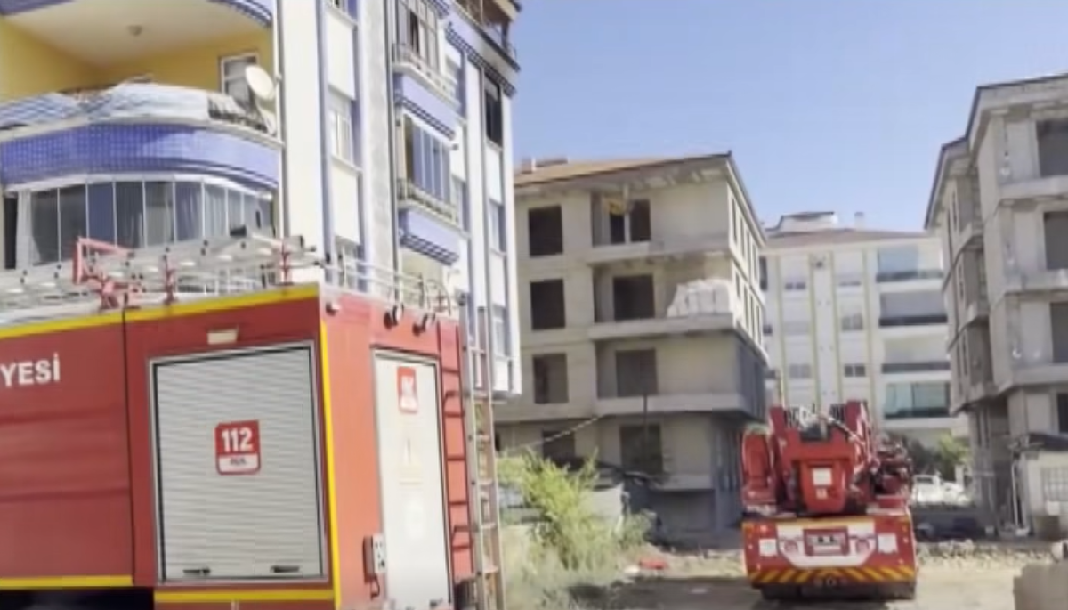 Hasas Mahallesinde Yangın Paniği