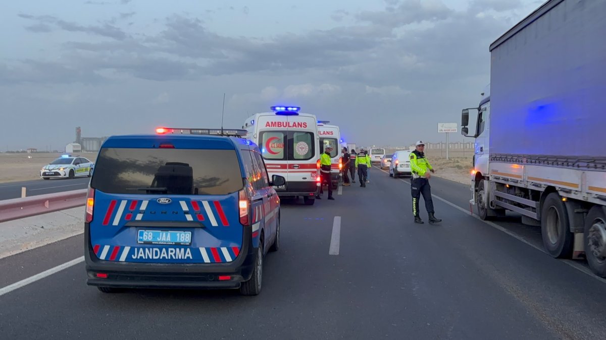Konya Yolunda Zincirleme Kaza